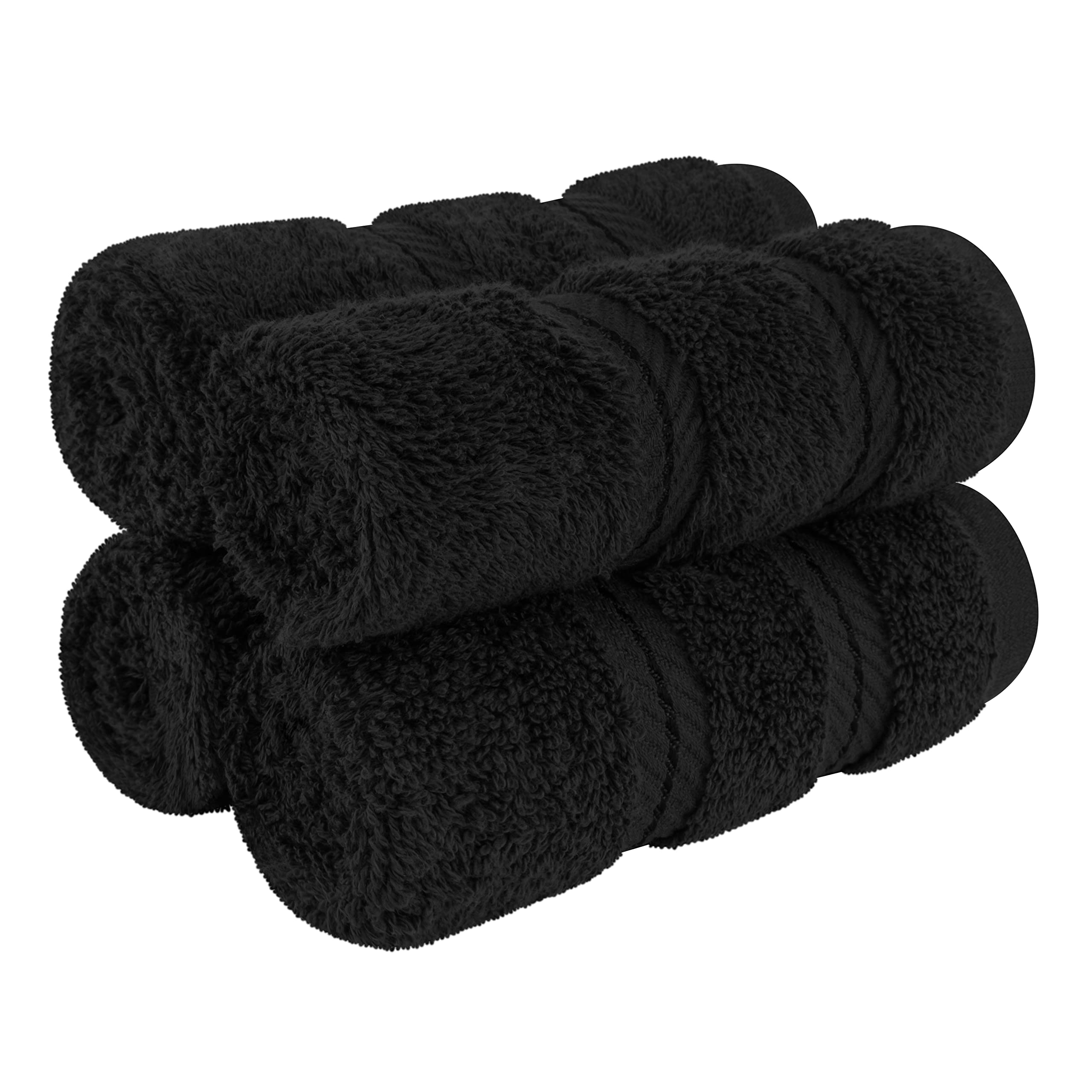 American Soft Linen Luxury 4 Piece Bath Towel Set, 600 GSM 100% Cotton Turkish Bath Towels for Bathroom, 27x54 in Large Bathroom Shower Towels, Dark Gray