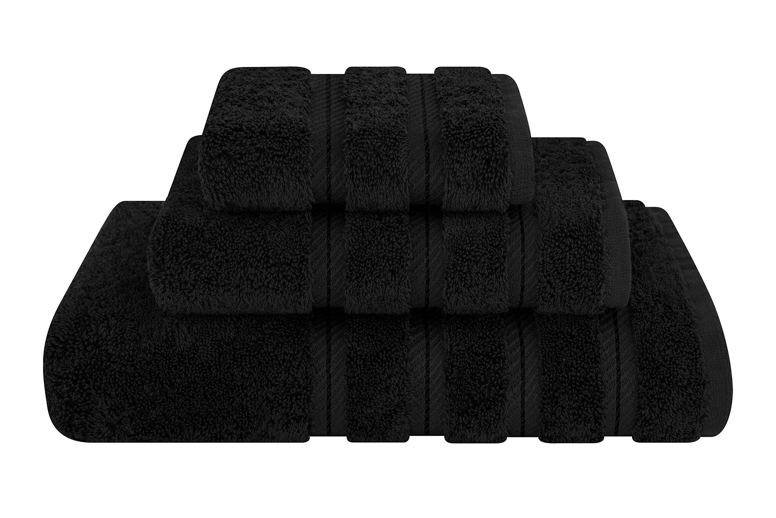 American Soft Linen Luxury 4 Piece Bath Towel Set, 600 GSM 100% Cotton Turkish Bath Towels for Bathroom, 27x54 in Large Bathroom Shower Towels, Dark Gray