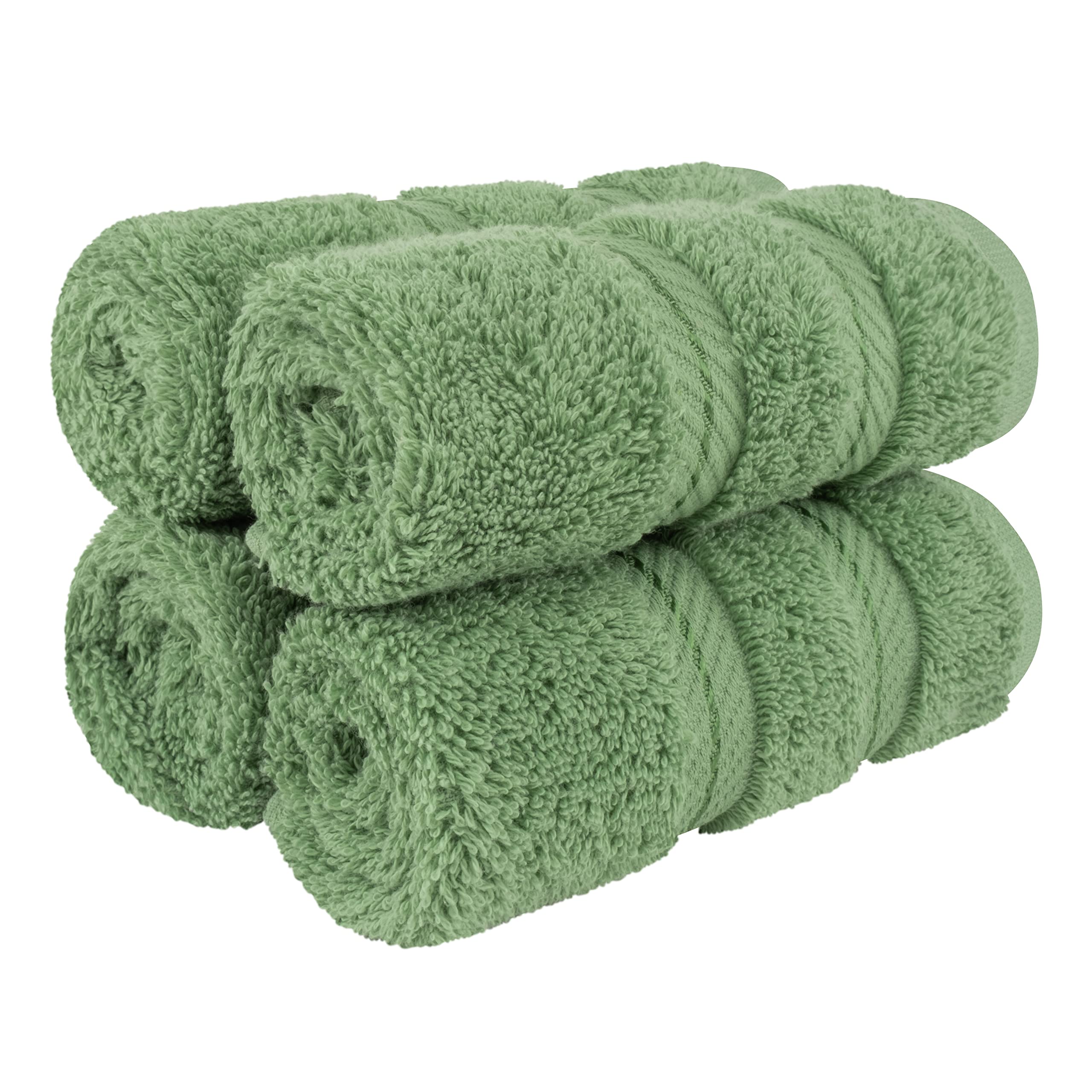 American Soft Linen Luxury 4 Piece Bath Towel Set, 600 GSM 100% Cotton Turkish Bath Towels for Bathroom, 27x54 in Large Bathroom Shower Towels, Dark Gray