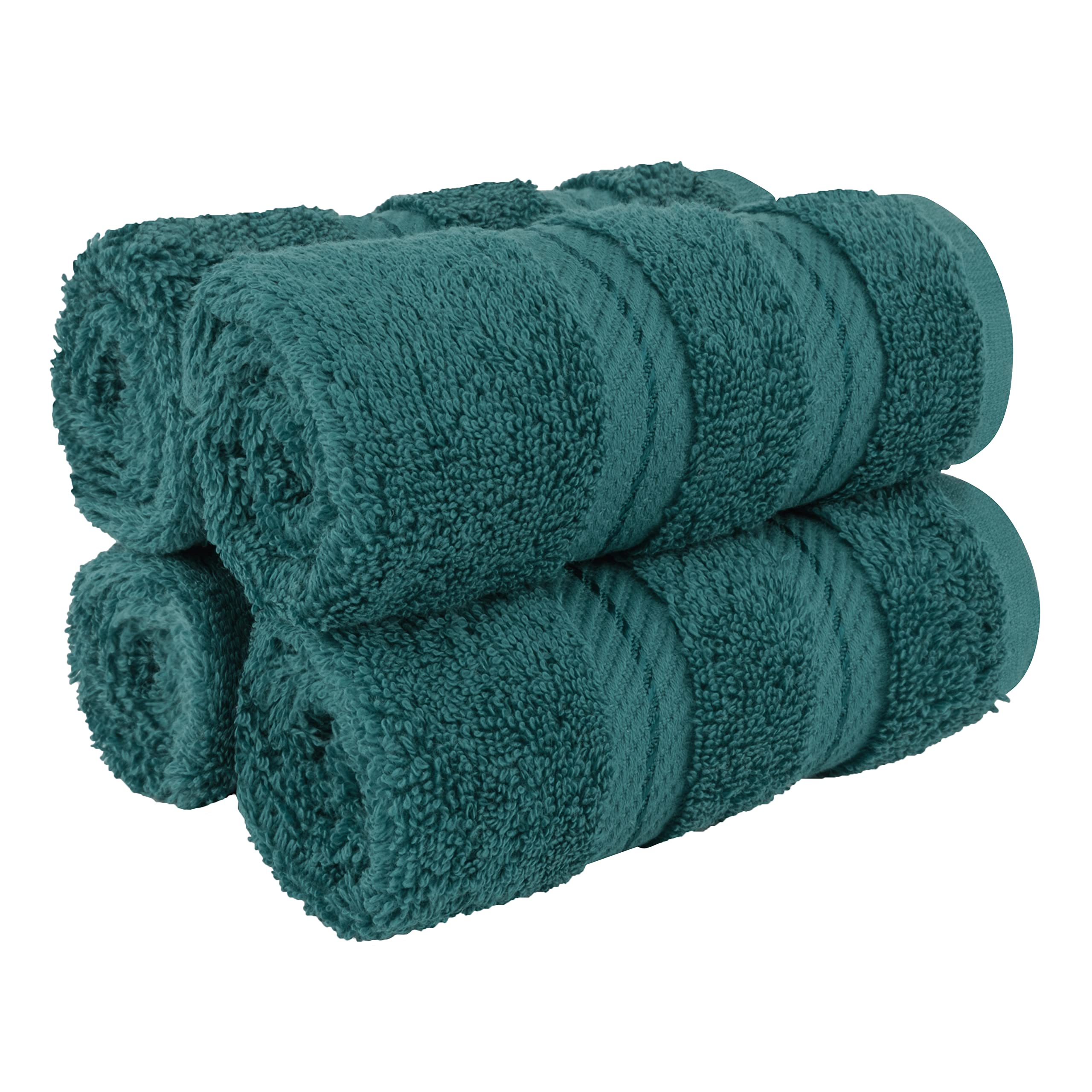 American Soft Linen Luxury 4 Piece Bath Towel Set, 600 GSM 100% Cotton Turkish Bath Towels for Bathroom, 27x54 in Large Bathroom Shower Towels, Dark Gray