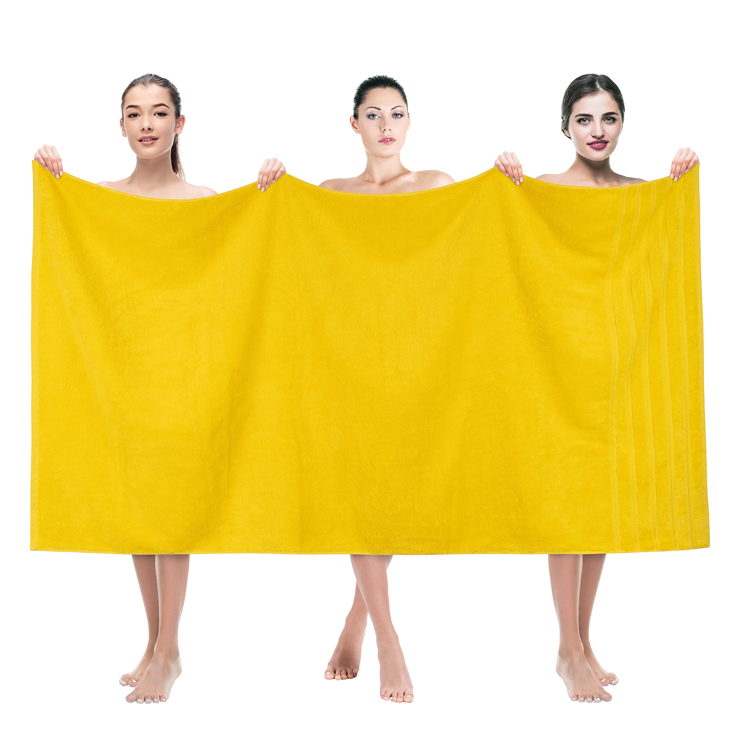 American Soft Linen Luxury 4 Piece Bath Towel Set, 600 GSM 100% Cotton Turkish Bath Towels for Bathroom, 27x54 in Large Bathroom Shower Towels, Dark Gray