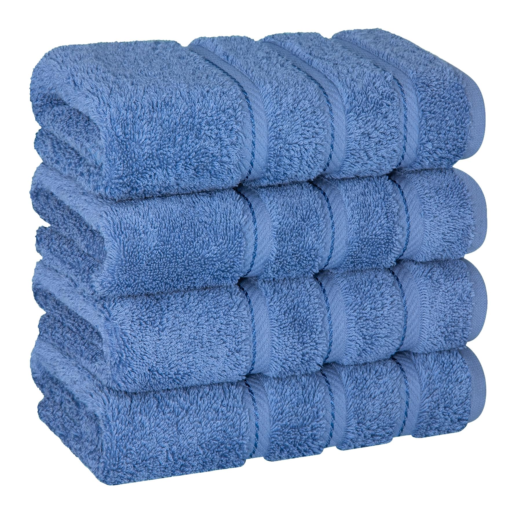 American Soft Linen Luxury 4 Piece Bath Towel Set, 600 GSM 100% Cotton Turkish Bath Towels for Bathroom, 27x54 in Large Bathroom Shower Towels, Dark Gray