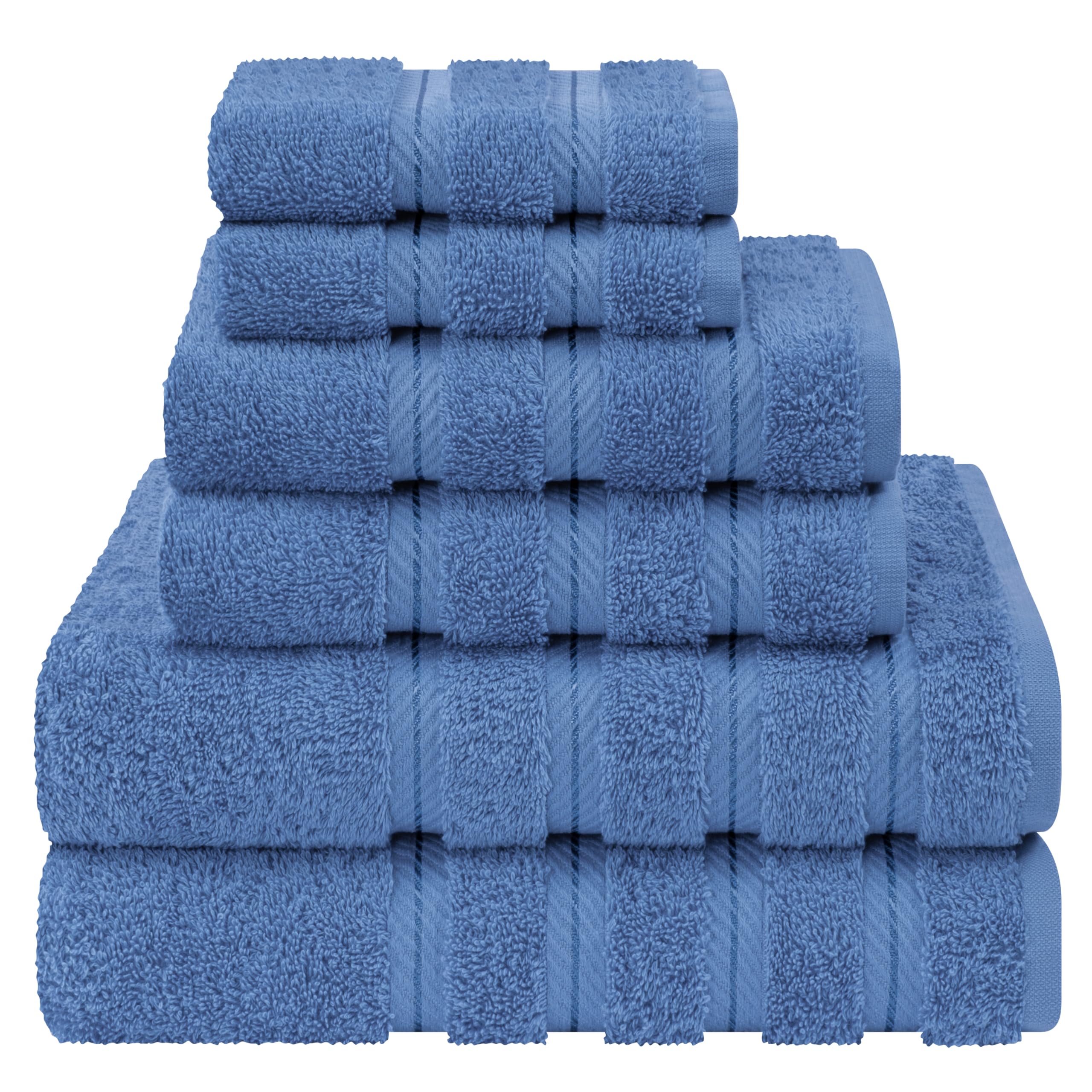 American Soft Linen Luxury 4 Piece Bath Towel Set, 600 GSM 100% Cotton Turkish Bath Towels for Bathroom, 27x54 in Large Bathroom Shower Towels, Dark Gray