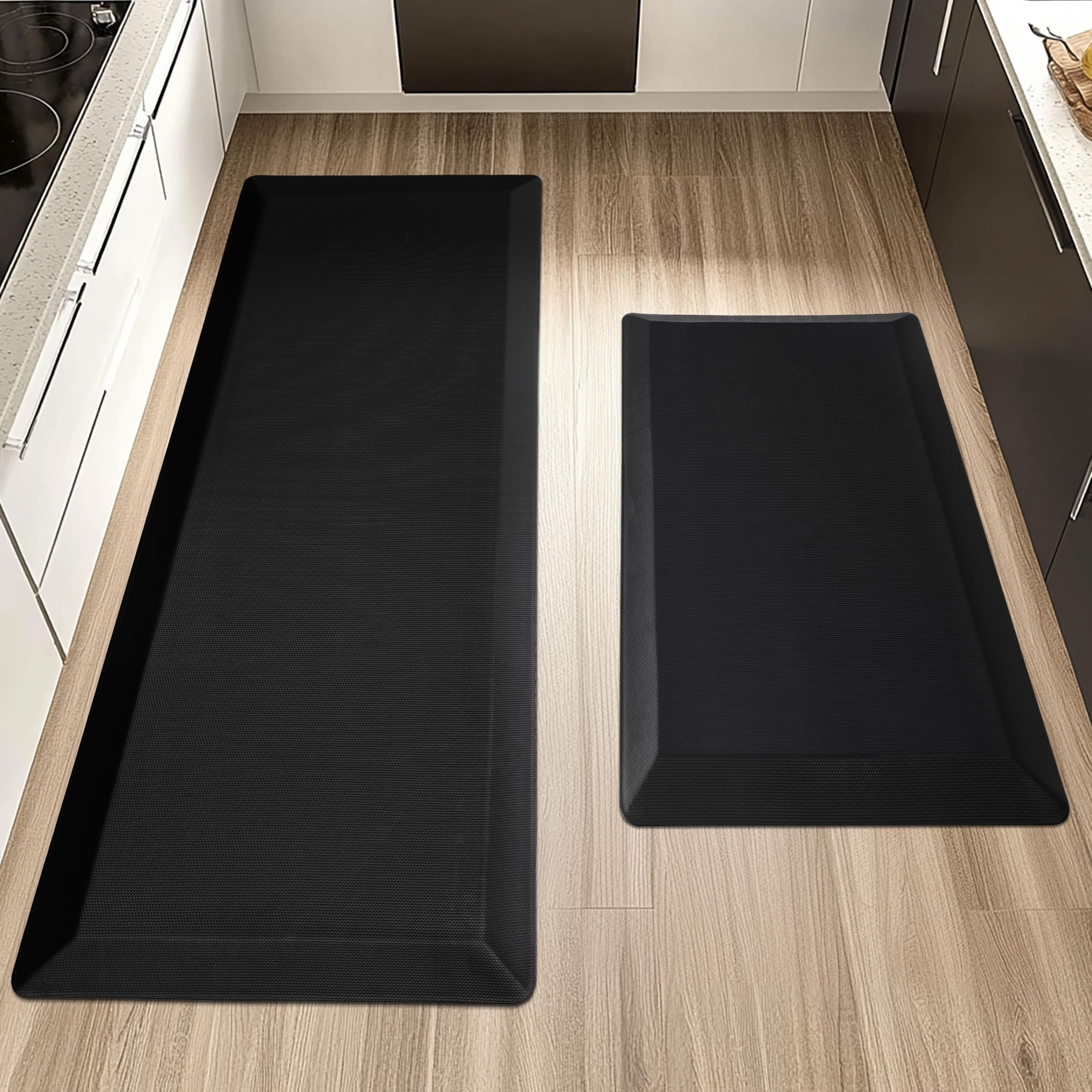 Anti Fatigue Kitchen Mats for Floor, 9/10 Extra Thick Cushioned Standing Desk Mat, Comfort Memory Foam Ergonomic Kitchen Rugs and Mats Non-Slip Waterproof for Office, Kitchen, Sink, 20" x 32"