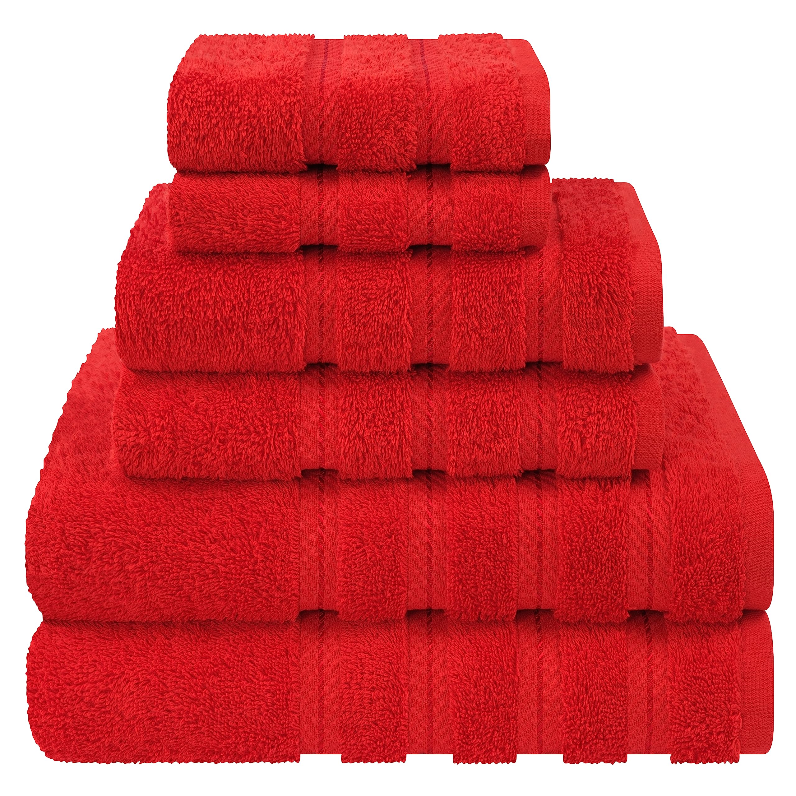 American Soft Linen Luxury 4 Piece Bath Towel Set, 600 GSM 100% Cotton Turkish Bath Towels for Bathroom, 27x54 in Large Bathroom Shower Towels, Dark Gray
