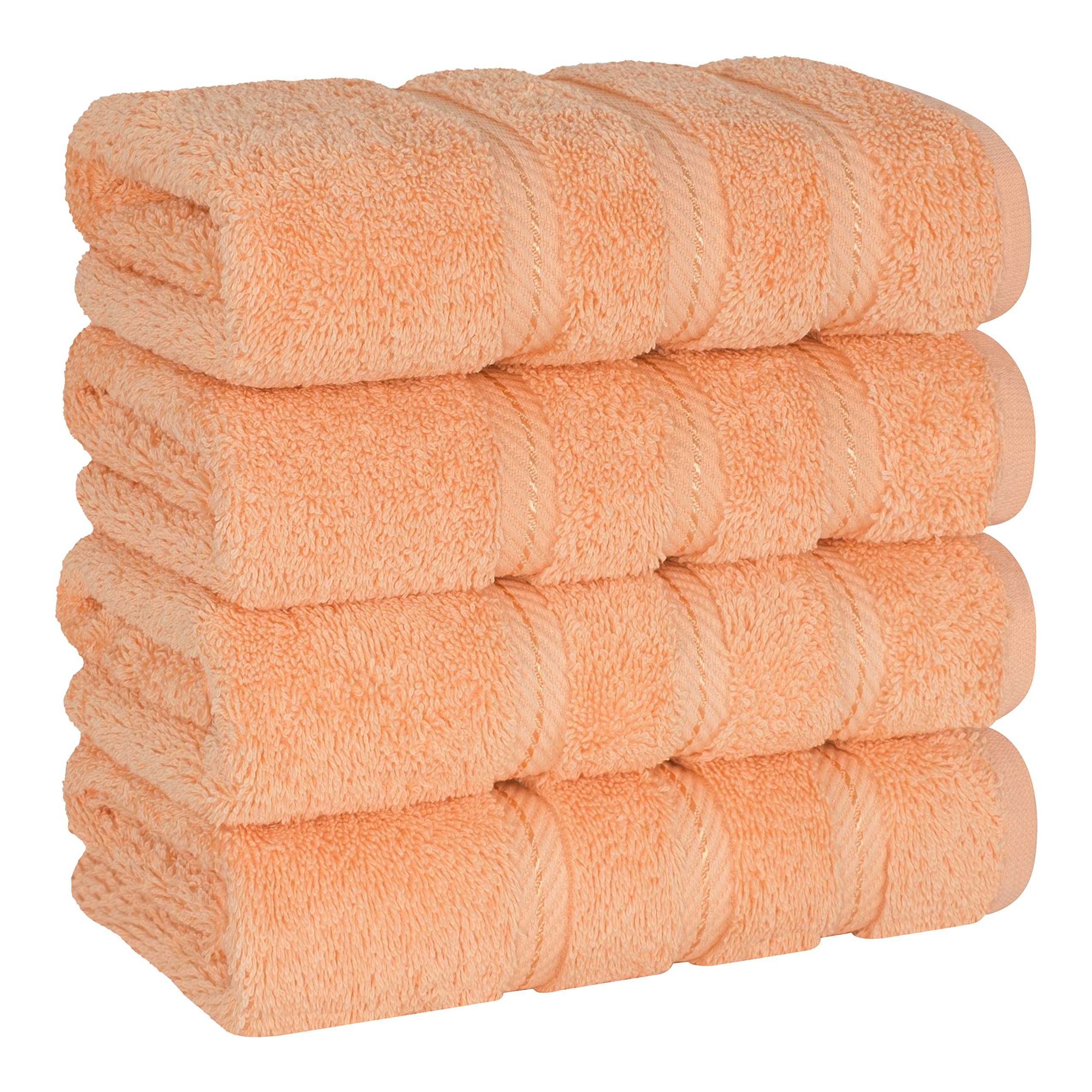 American Soft Linen Luxury 4 Piece Bath Towel Set, 600 GSM 100% Cotton Turkish Bath Towels for Bathroom, 27x54 in Large Bathroom Shower Towels, Dark Gray