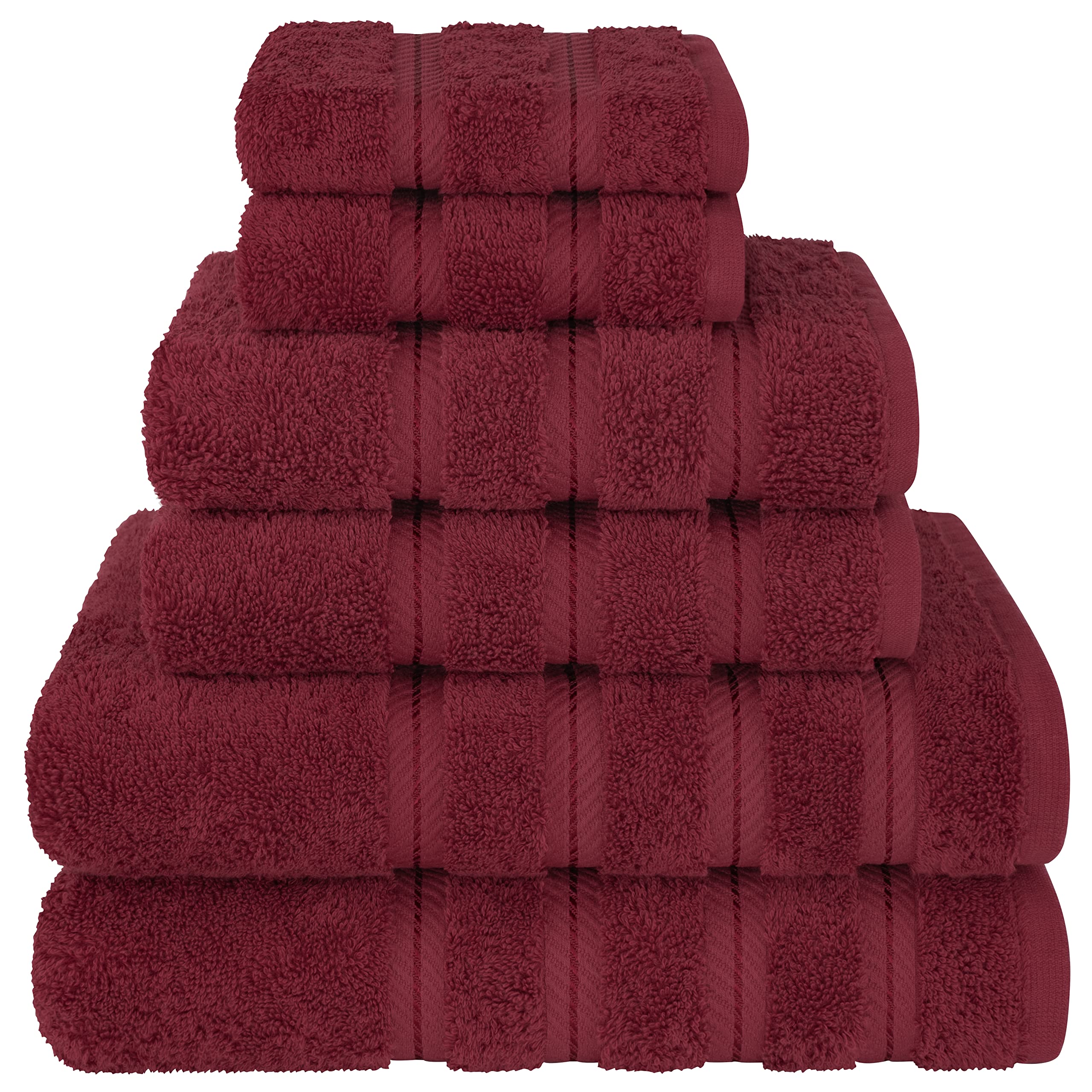 American Soft Linen Luxury 4 Piece Bath Towel Set, 600 GSM 100% Cotton Turkish Bath Towels for Bathroom, 27x54 in Large Bathroom Shower Towels, Dark Gray