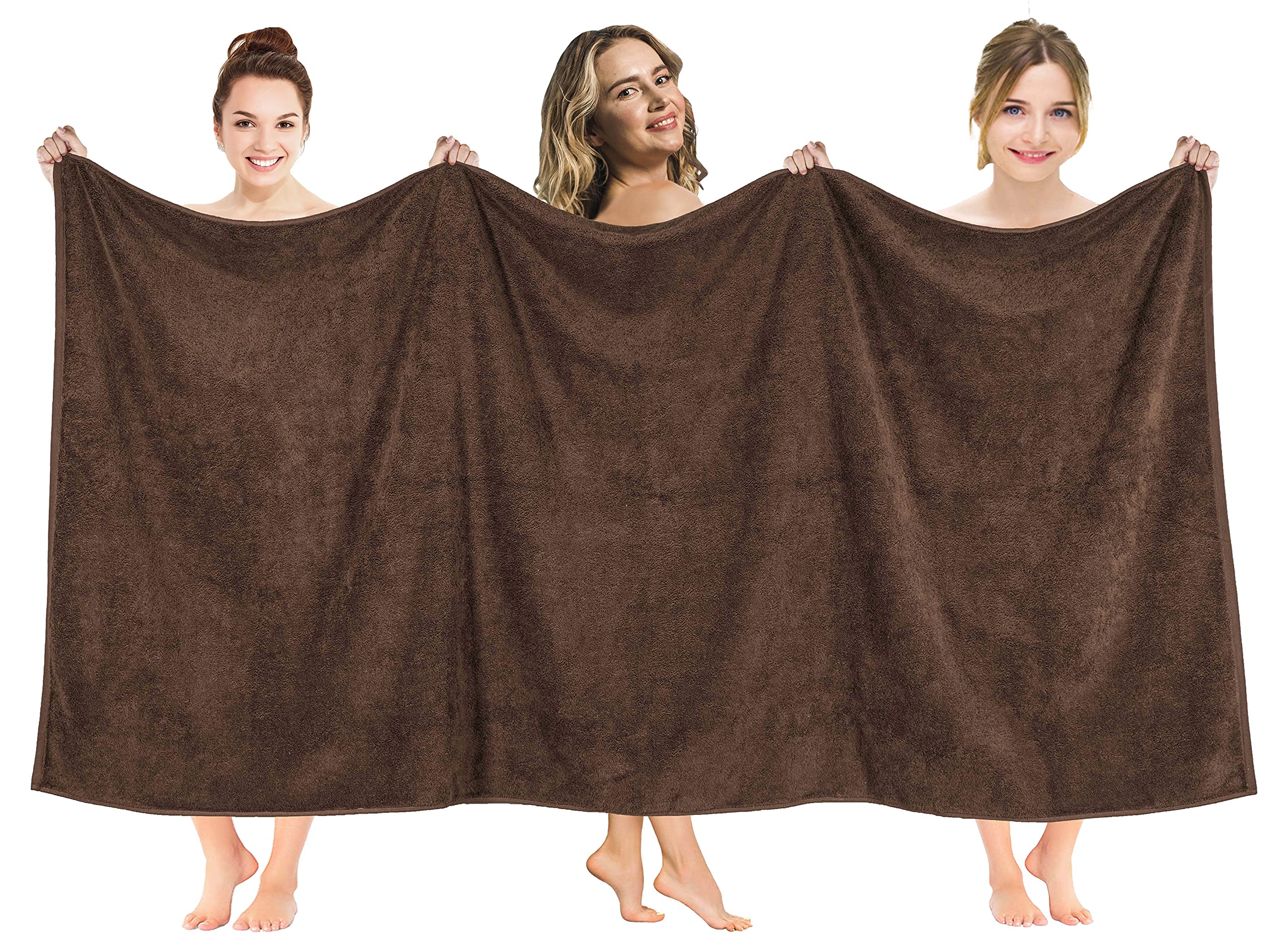 American Soft Linen Luxury 4 Piece Bath Towel Set, 600 GSM 100% Cotton Turkish Bath Towels for Bathroom, 27x54 in Large Bathroom Shower Towels, Dark Gray