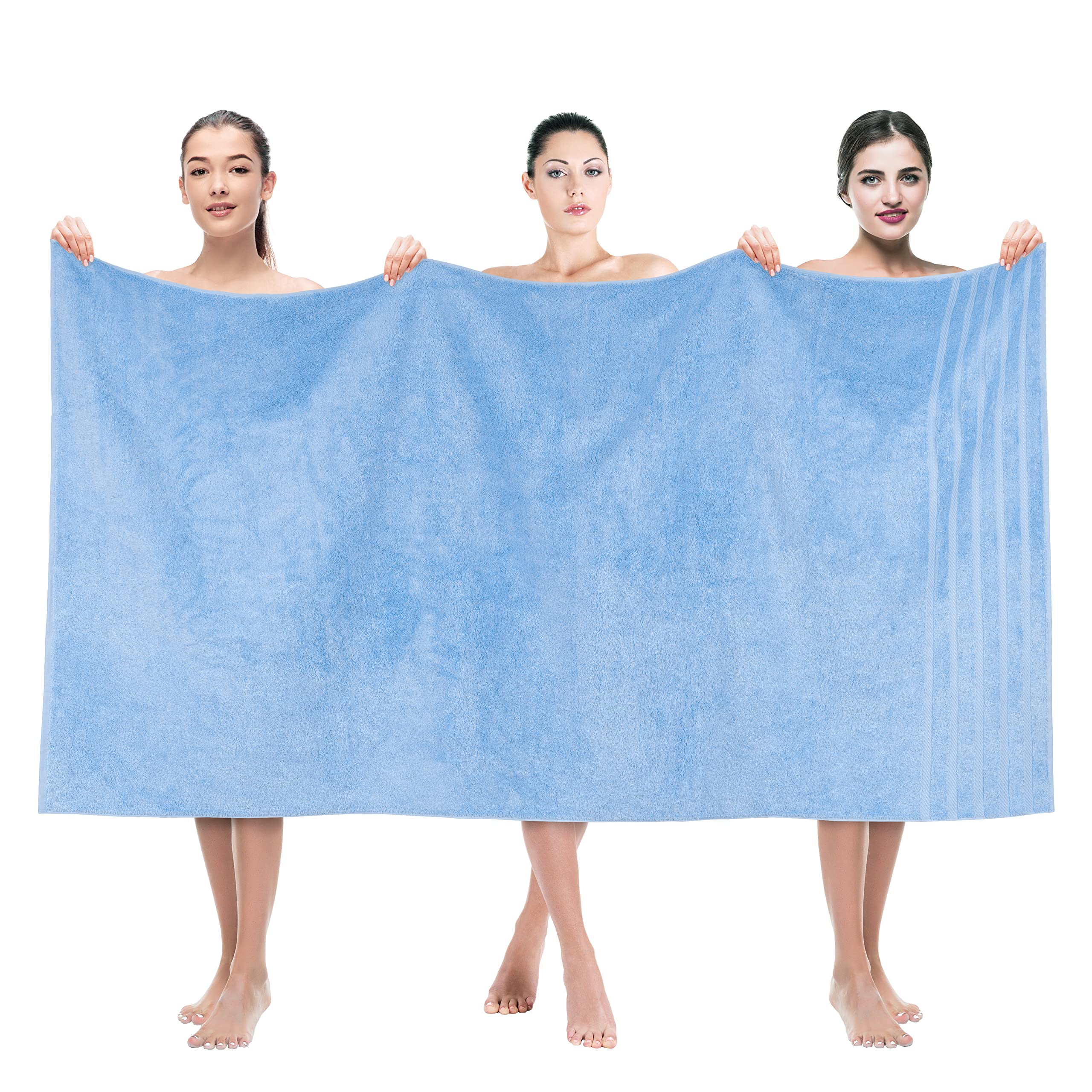 American Soft Linen Luxury 4 Piece Bath Towel Set, 600 GSM 100% Cotton Turkish Bath Towels for Bathroom, 27x54 in Large Bathroom Shower Towels, Dark Gray