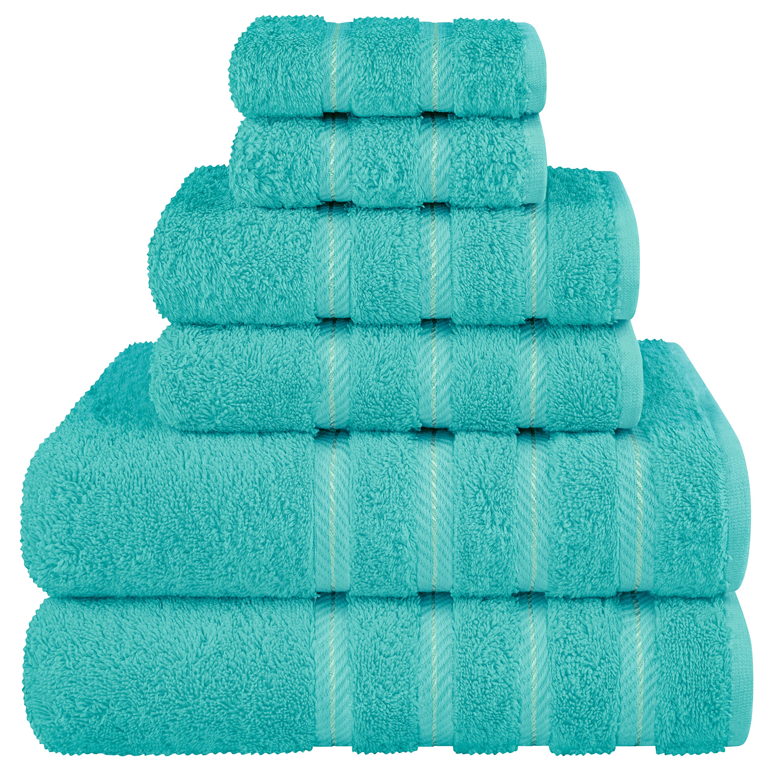 American Soft Linen Luxury 4 Piece Bath Towel Set, 600 GSM 100% Cotton Turkish Bath Towels for Bathroom, 27x54 in Large Bathroom Shower Towels, Dark Gray
